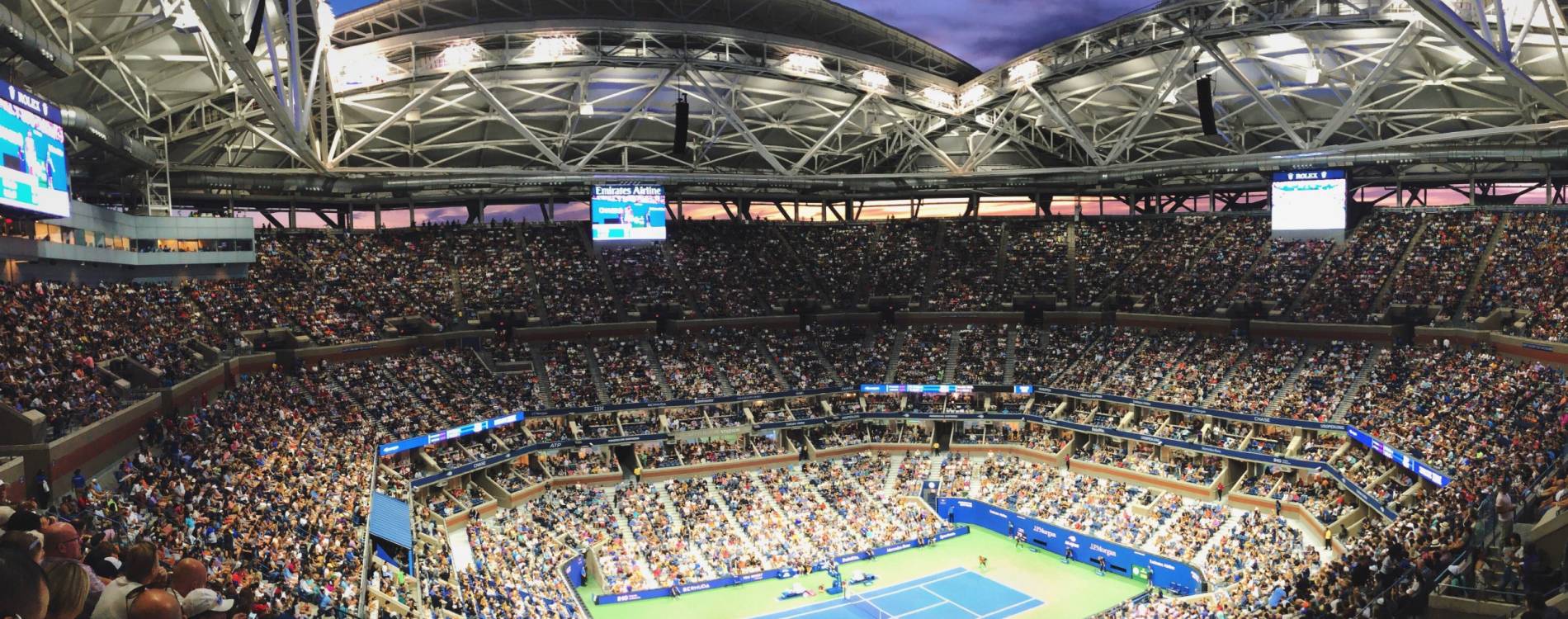 Arthur Ashe Stadium during the United States Open