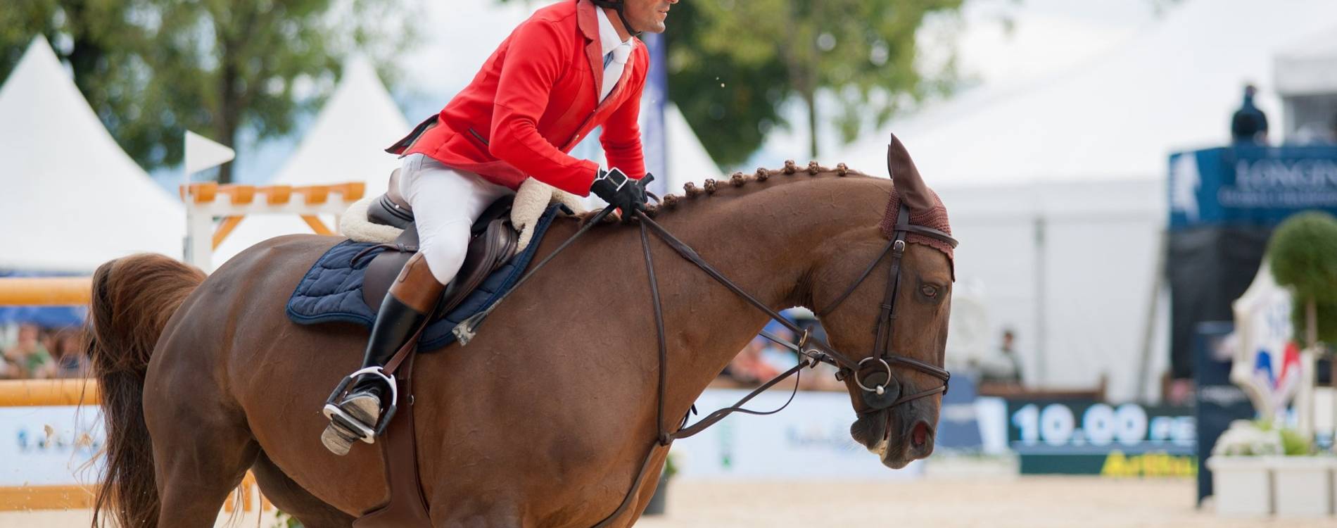 Arthur Da Silva compete at Longines Global Champions Tour