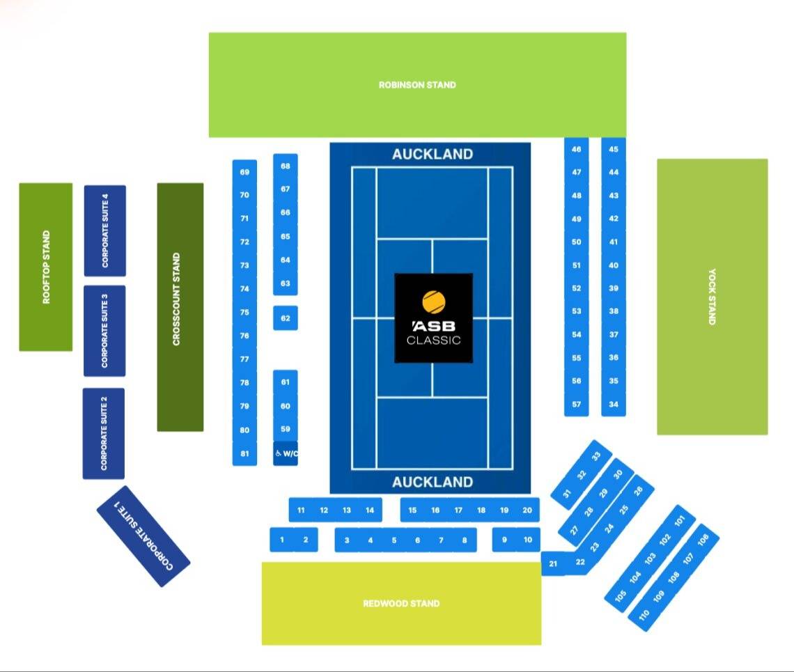 ASB Tennis Arena Map