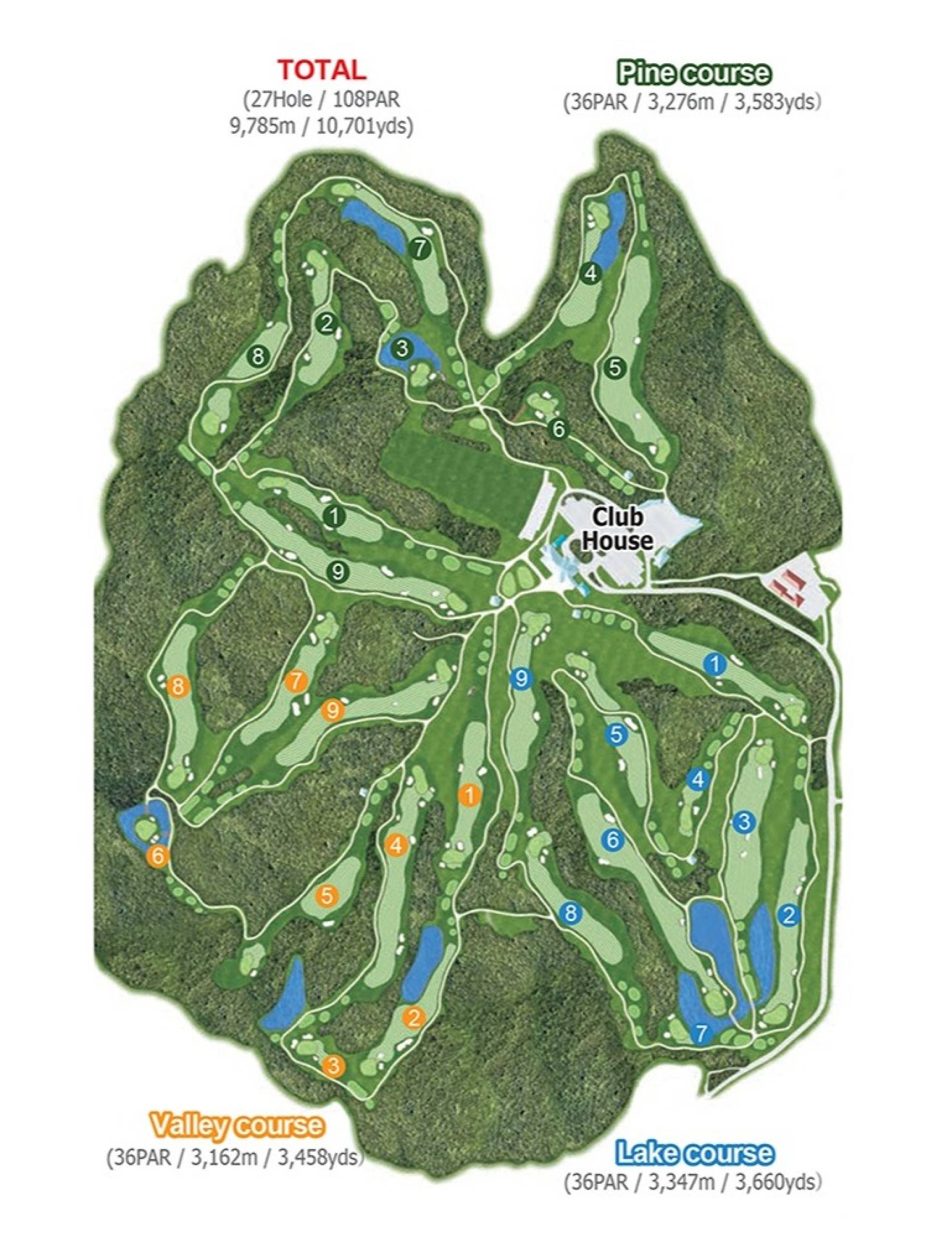 Asiad Country Club Map