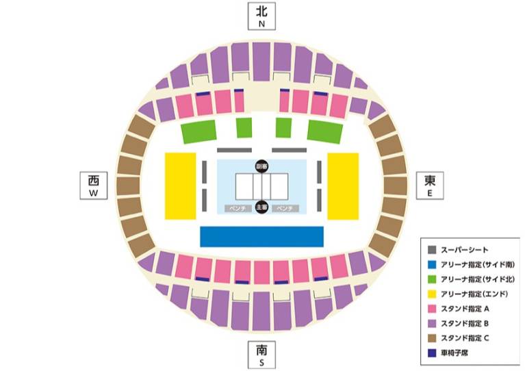 Asue Arena Osaka Map