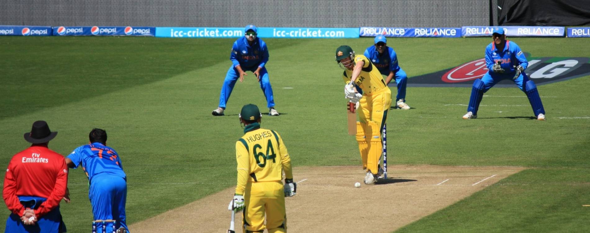 Australia take on India in a T20 match