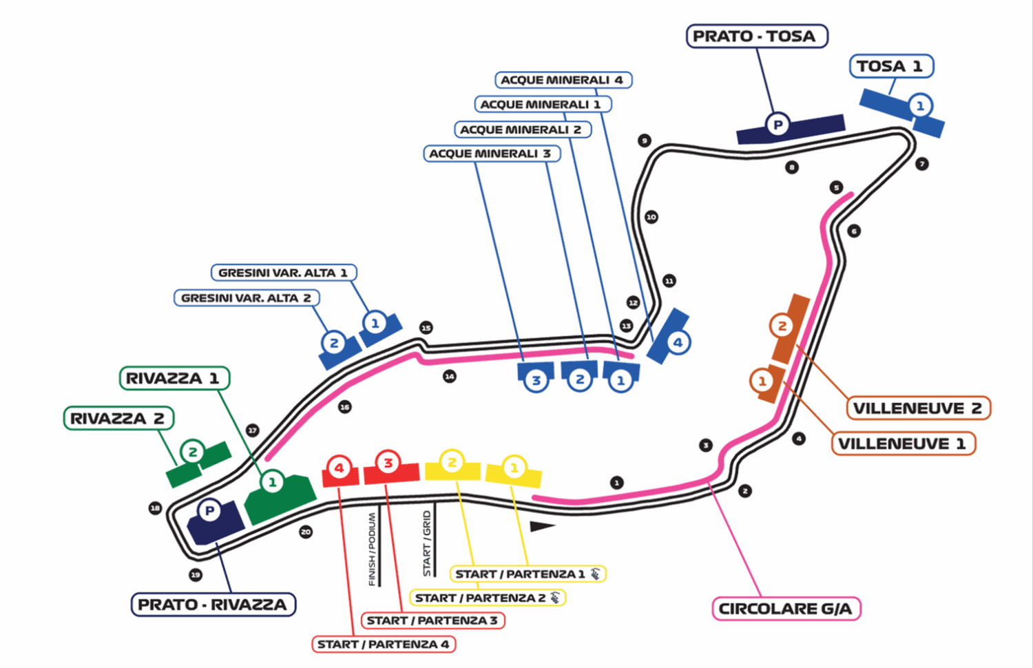 Autodromo Enzo e Dino Ferrari Map