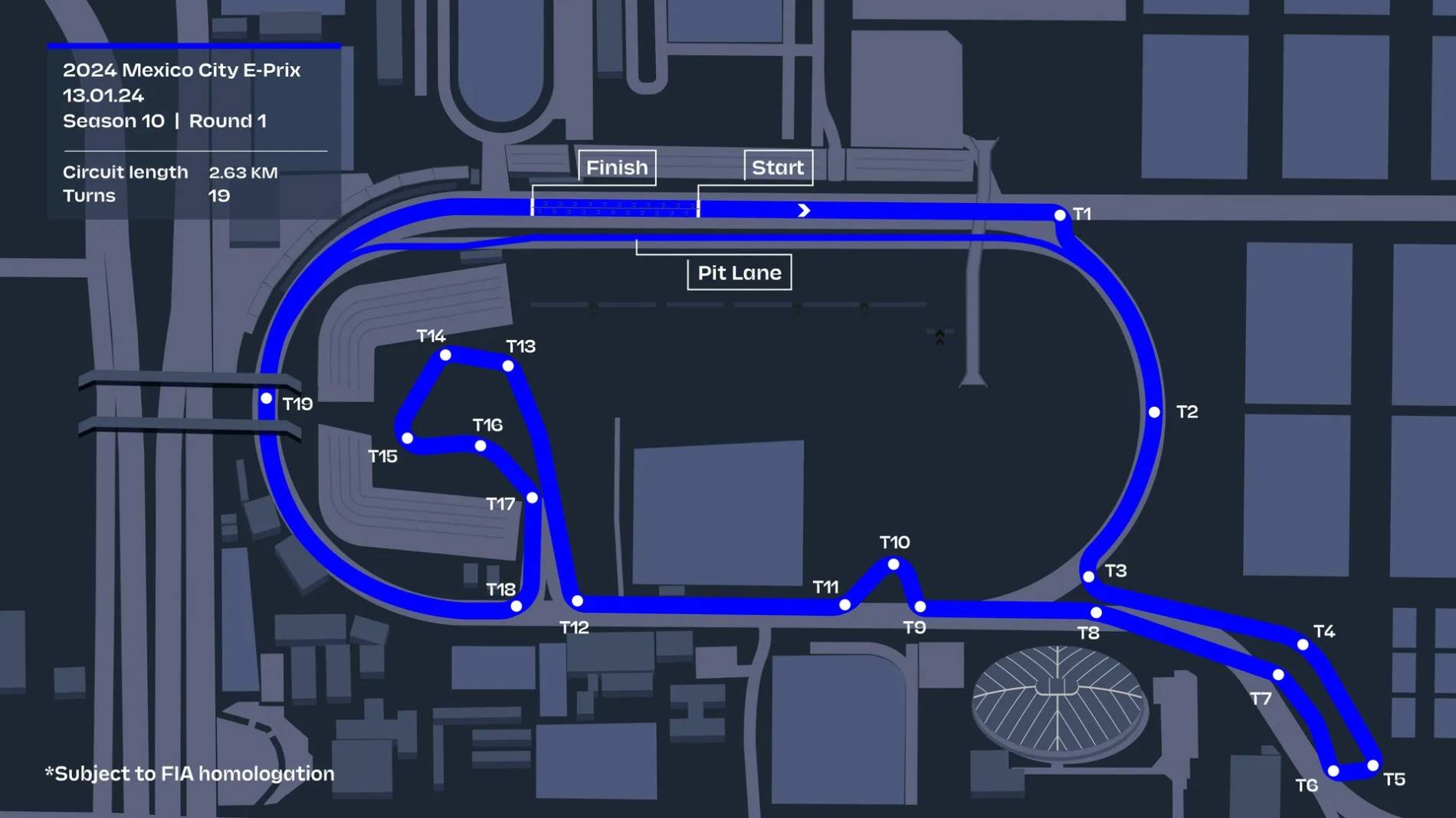 AutĂłdromo Hermanos RodrĂguez Map