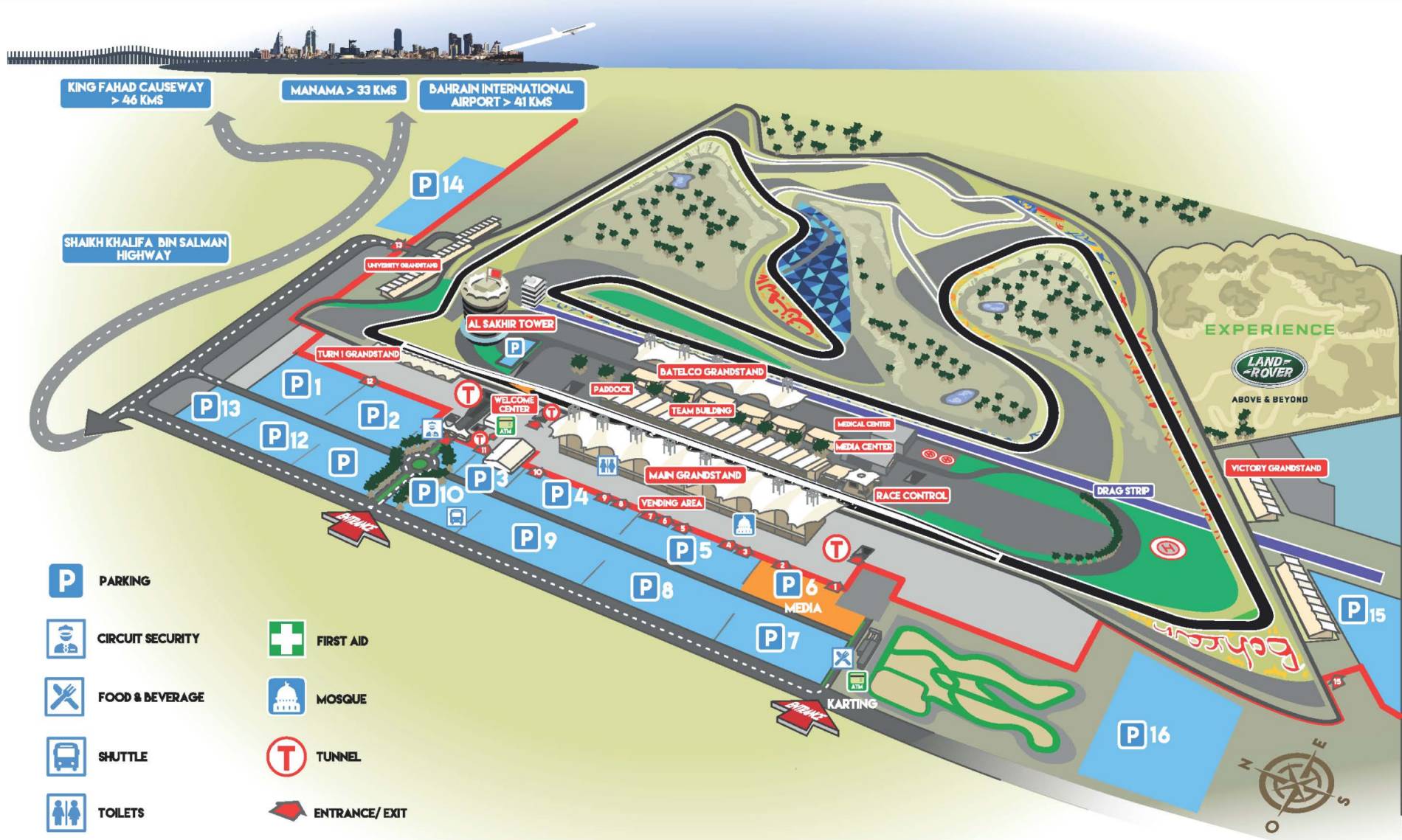Bahrain International Circuit Map