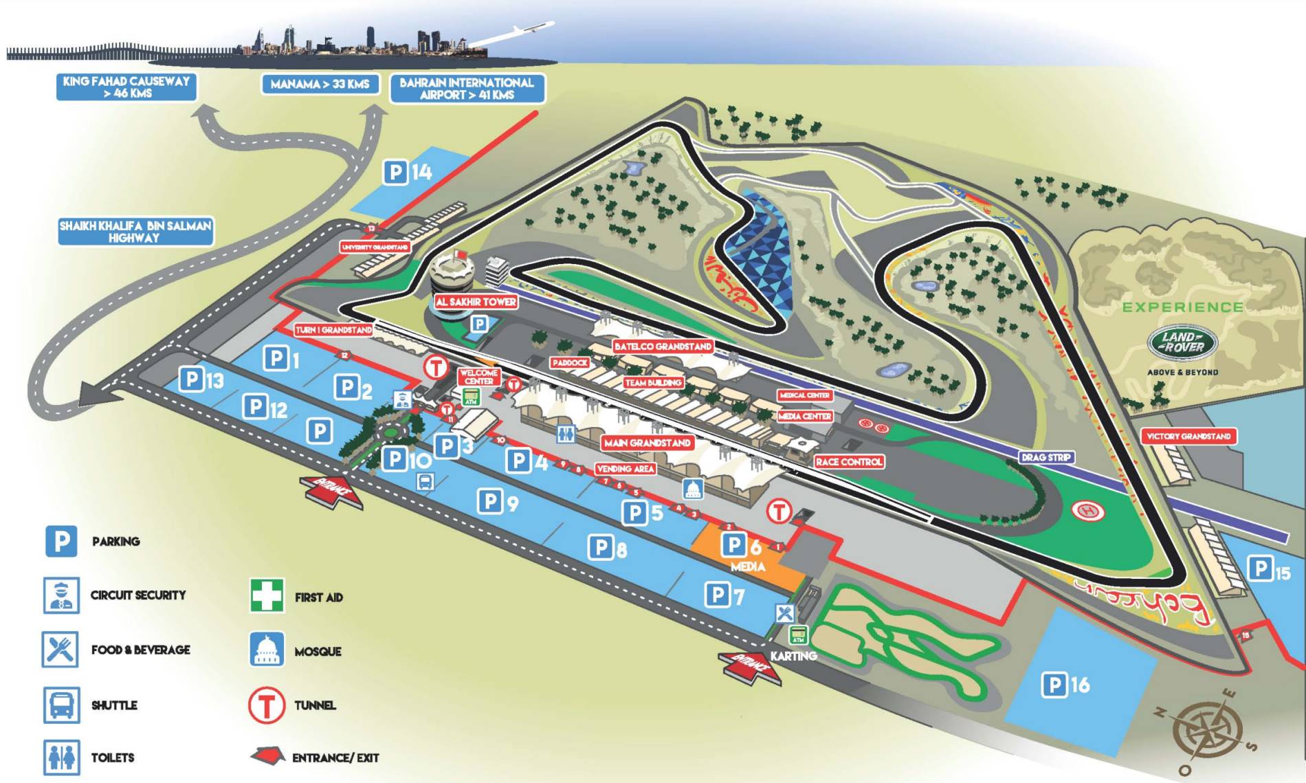 Batelco Grandstand F1 Bahrain Grand Prix 1113 Apr 2025 Bahrain