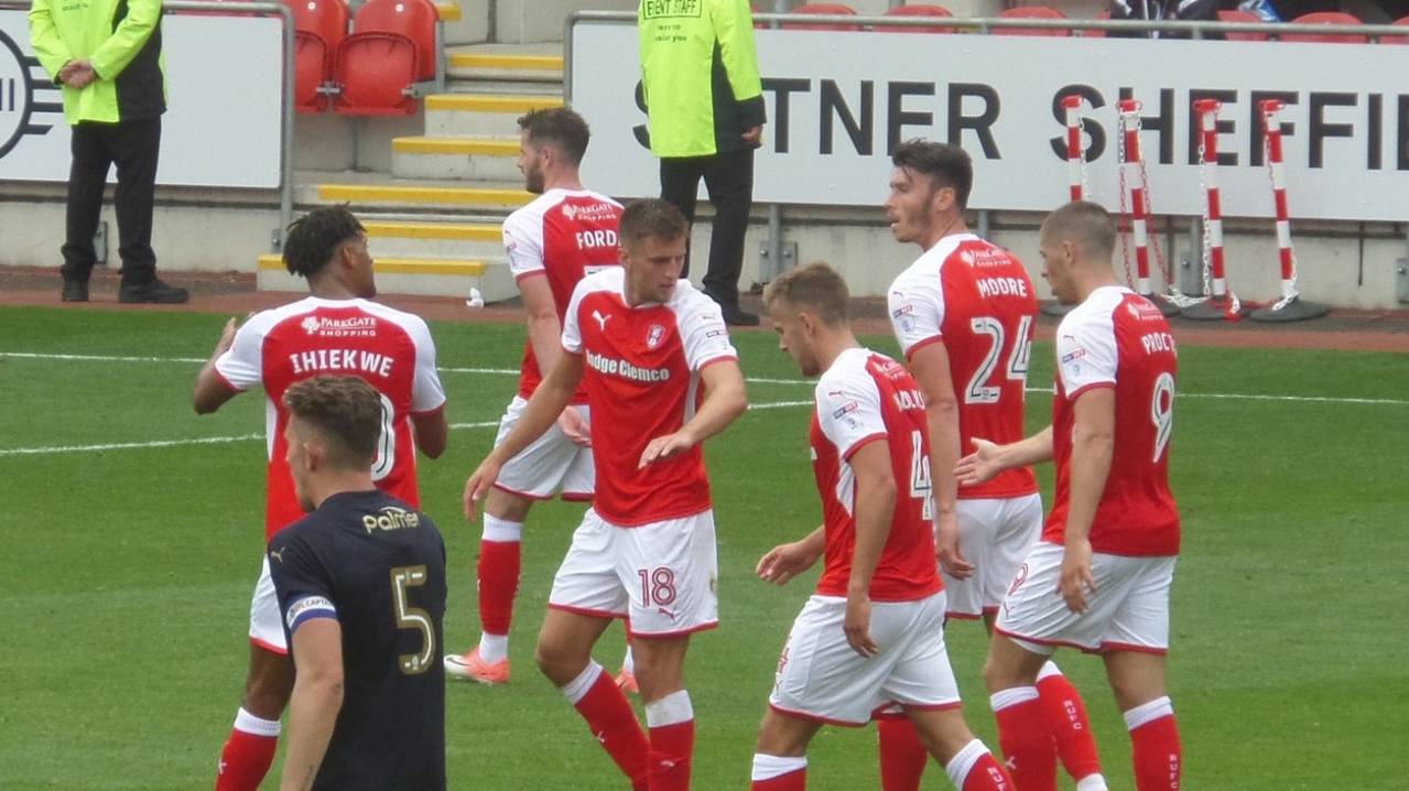 Barnsley playing a friendly with Rotherham