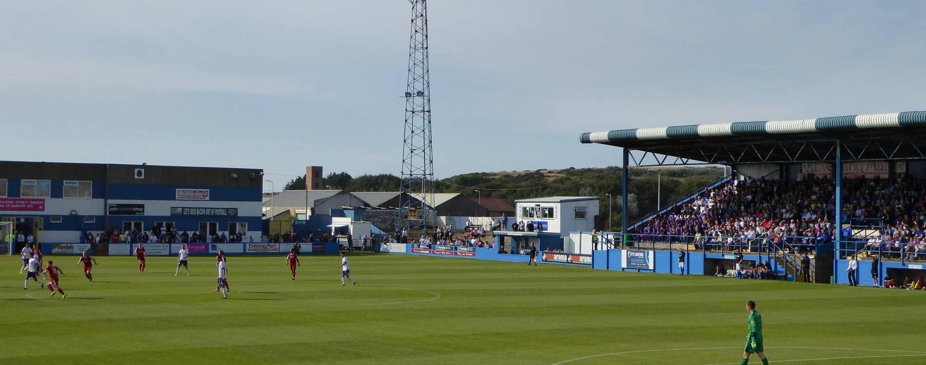Barrow playing Aldershot Town at Holker Street