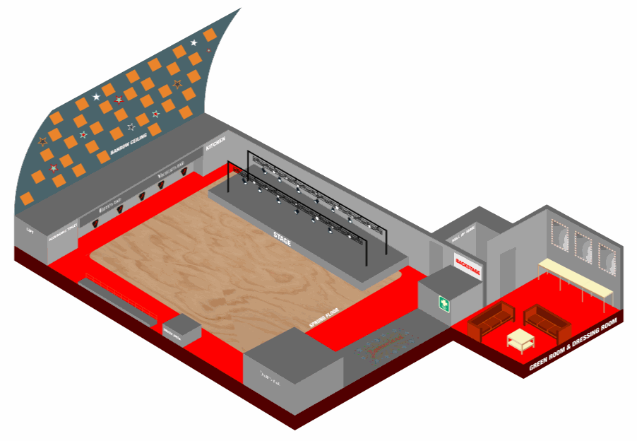 Barrowland Ballroom Map