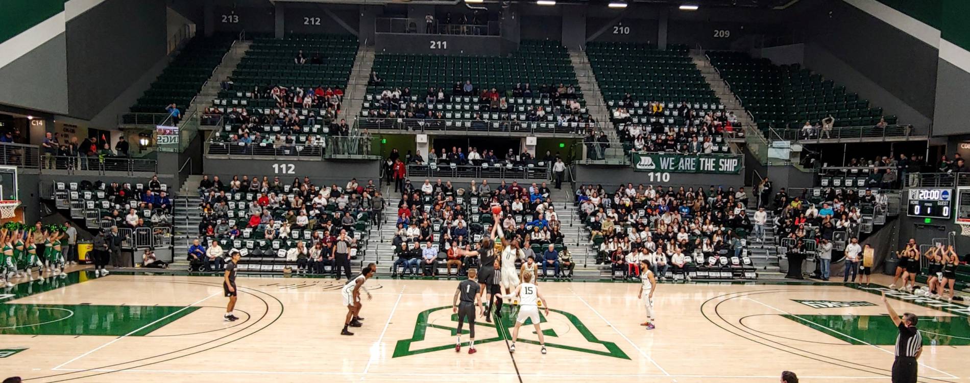 Basketball match at Viking Pavilion
