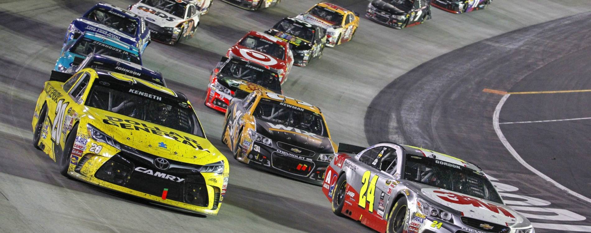 Bass Pro Shops Night Race is hosted at Bristol Motor Speedway