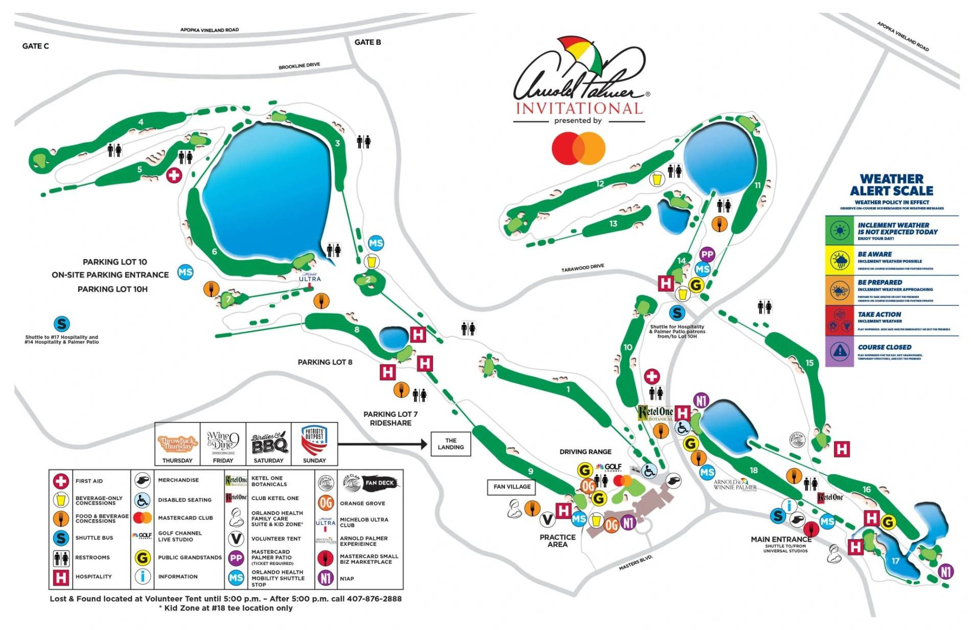 TRAVEL & PARKING Arnold Palmer Invitational Mar 2025* Bay Hill