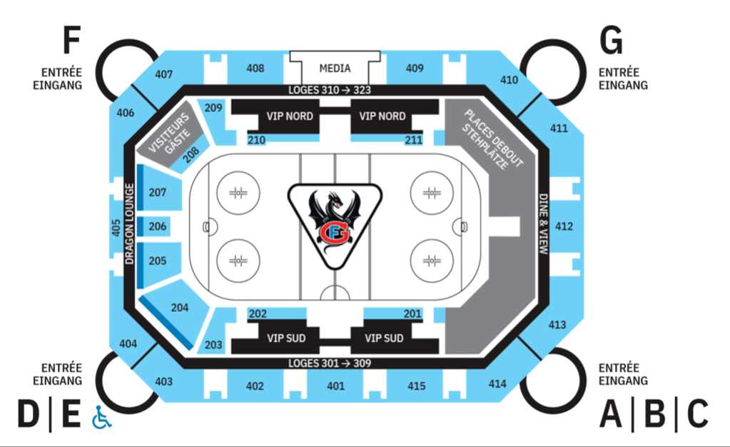 BCF Arena Map