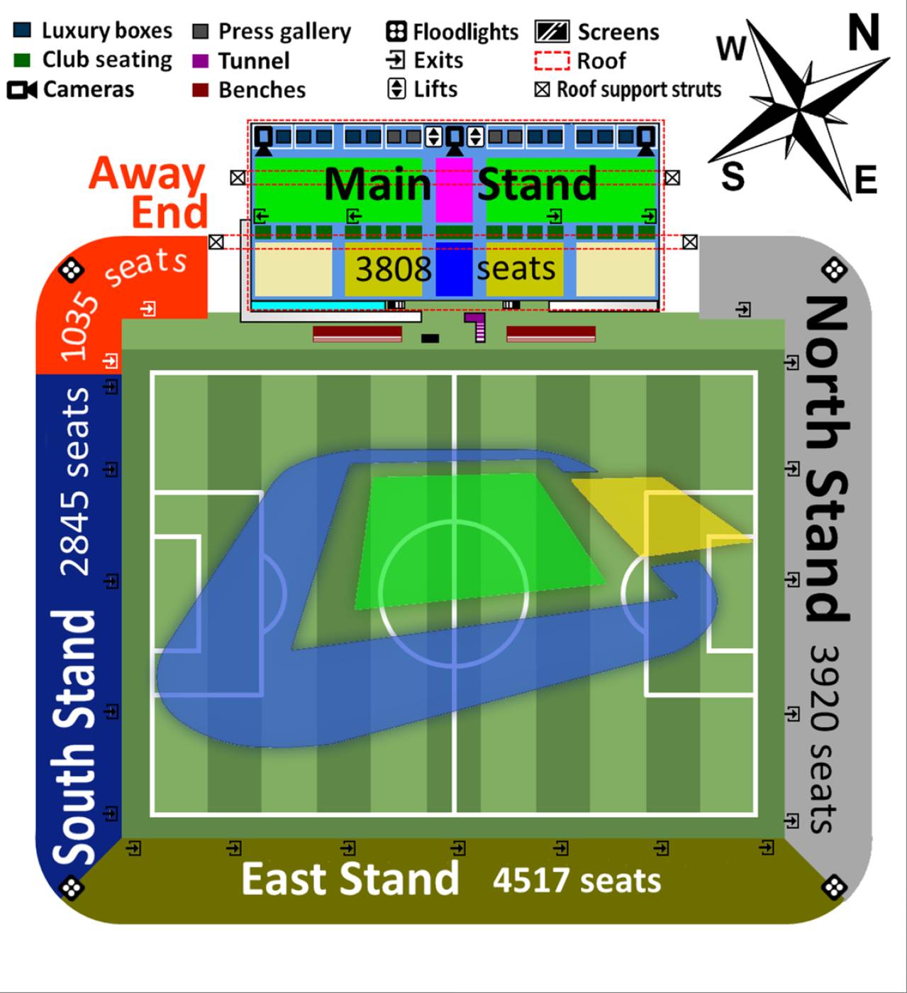 Stadio Benito Stirpe Map
