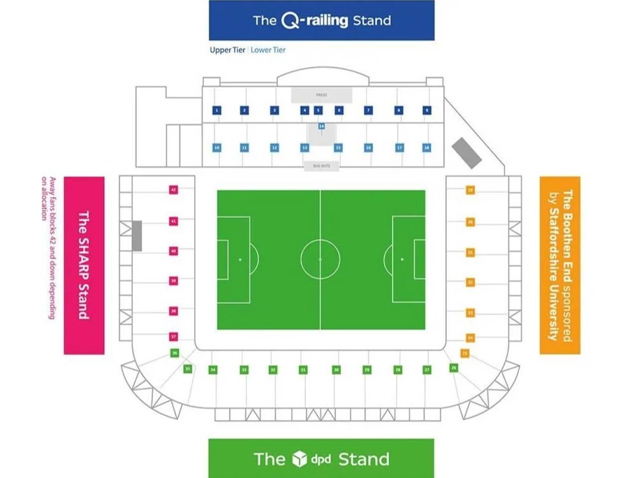 Bet365 Stadium Map