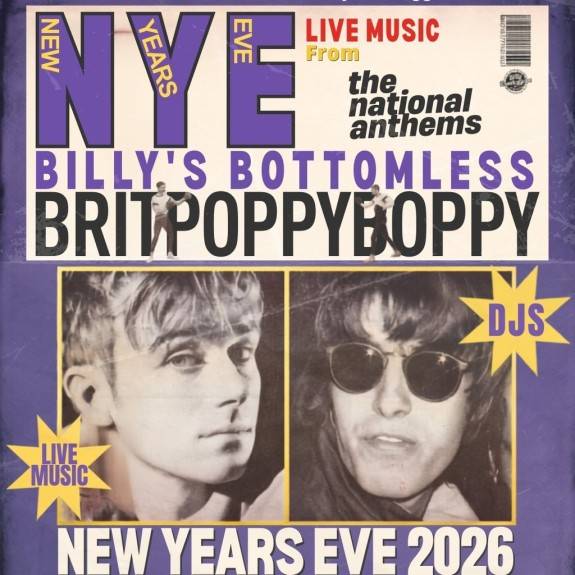 Billy's Bottomless Britpoppy Boppy - New Year's Eve