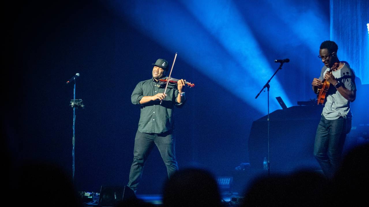 Black Violin performing their string arrangement of hip-hop classics