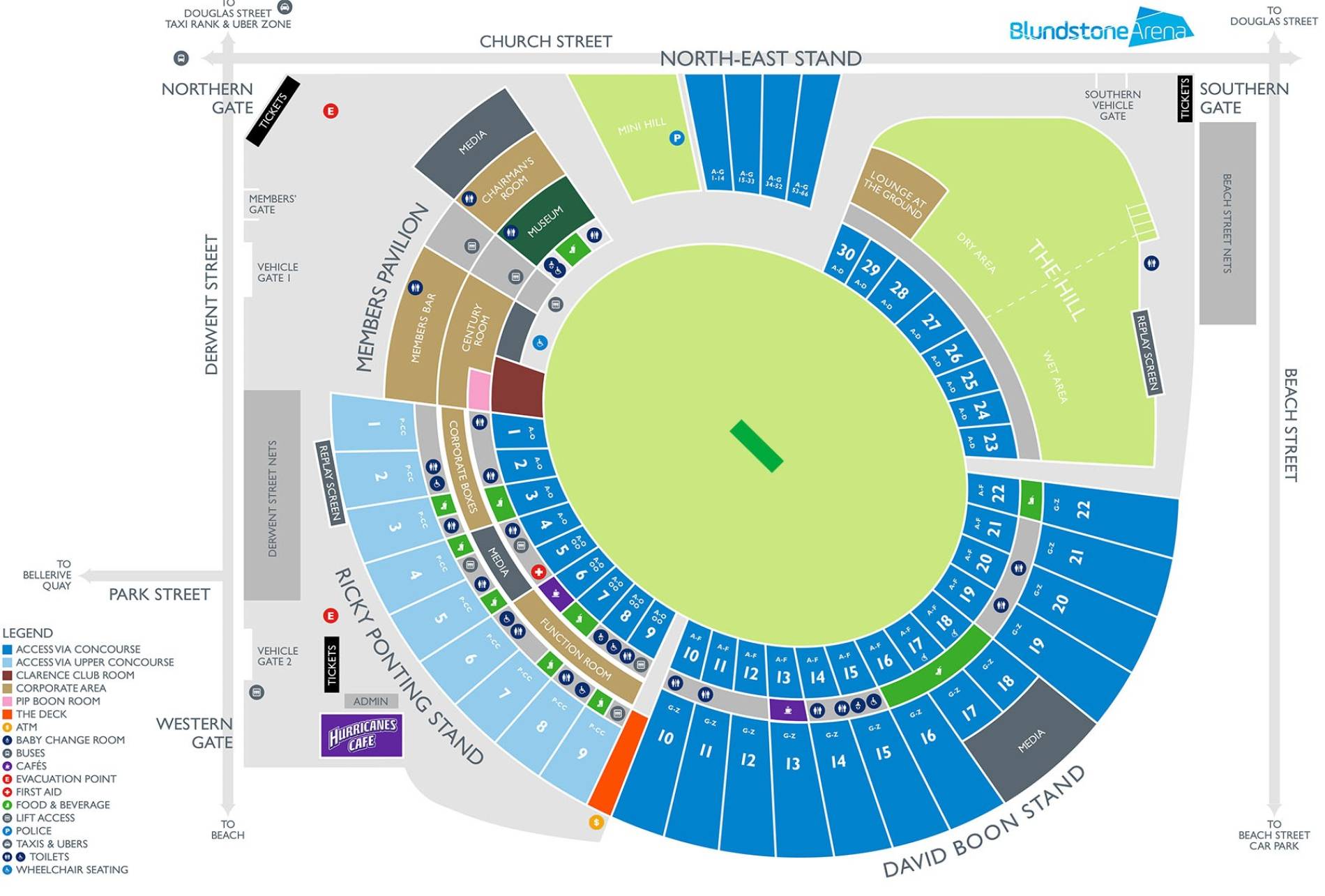 North East Stand First T20I T20I Series Australia v West Indies