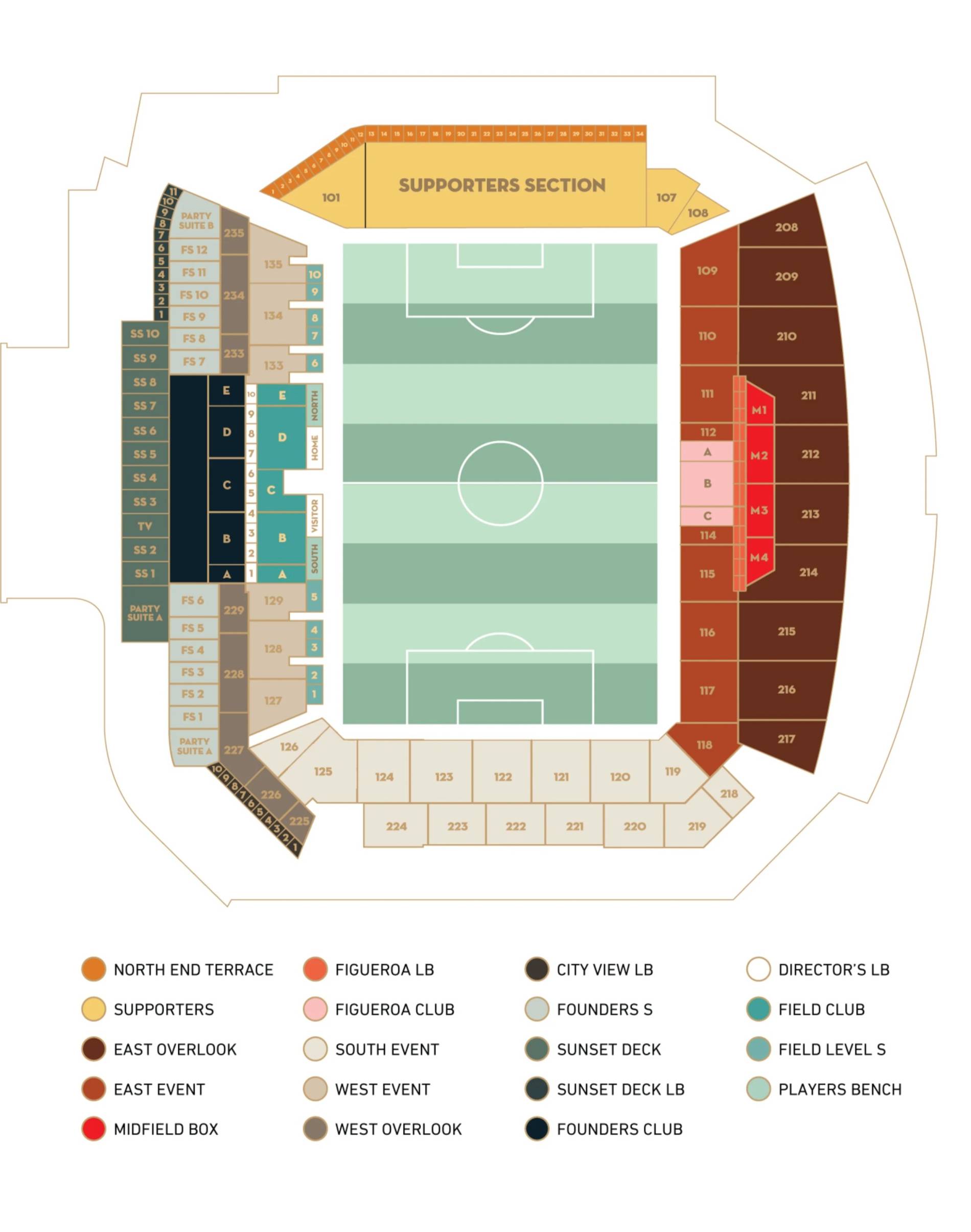 BMO Stadium Map