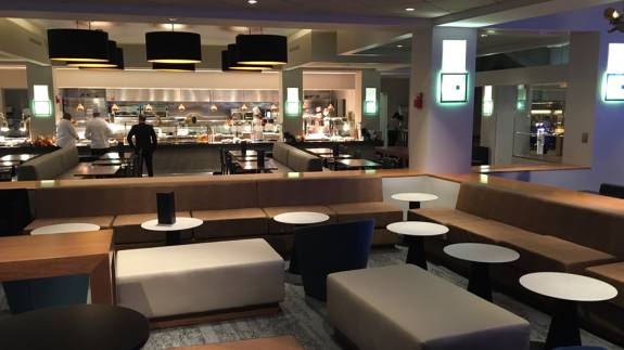 BMW Lounge interior at SAP Center