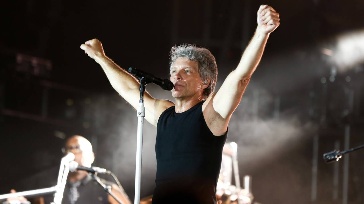 Bon Jovi performs in concert at En-Joie Golf Course