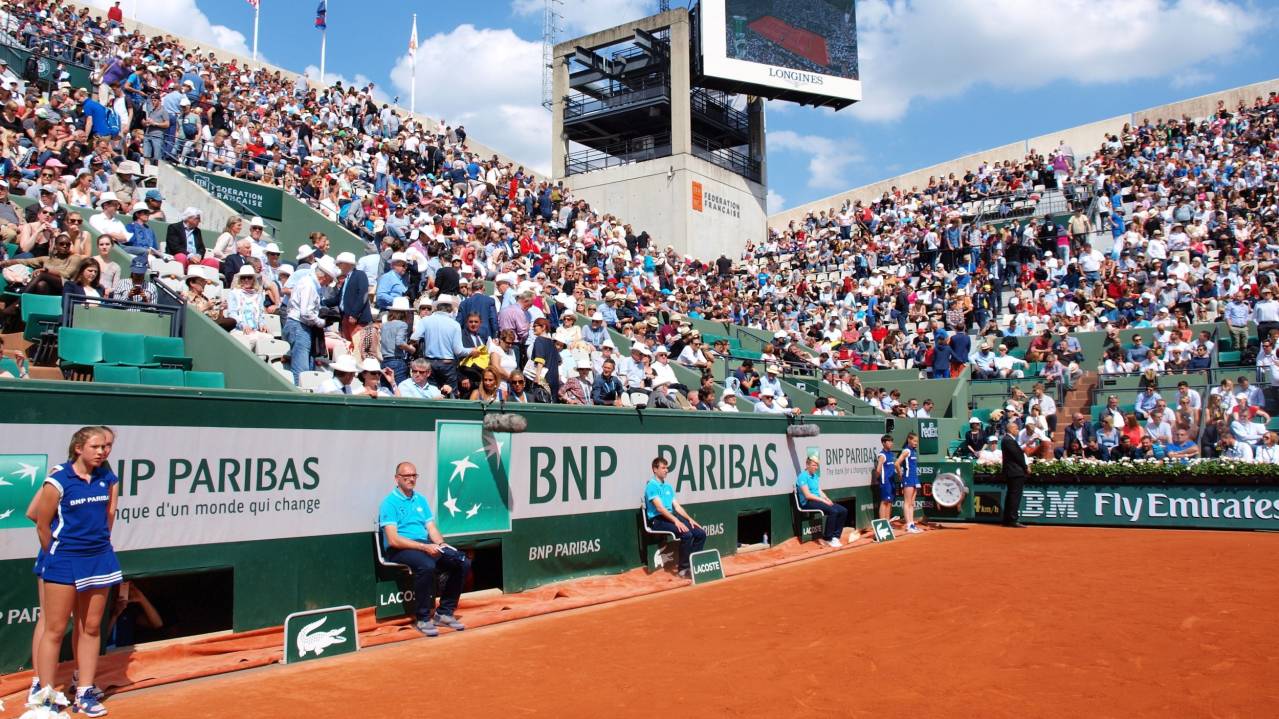 Box seats on Court Suzanne-Lenglen