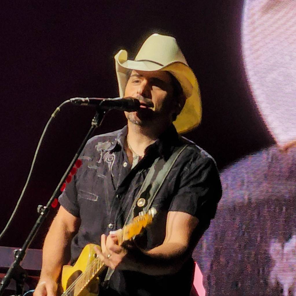 Brad Paisley performing live at the Colosseum