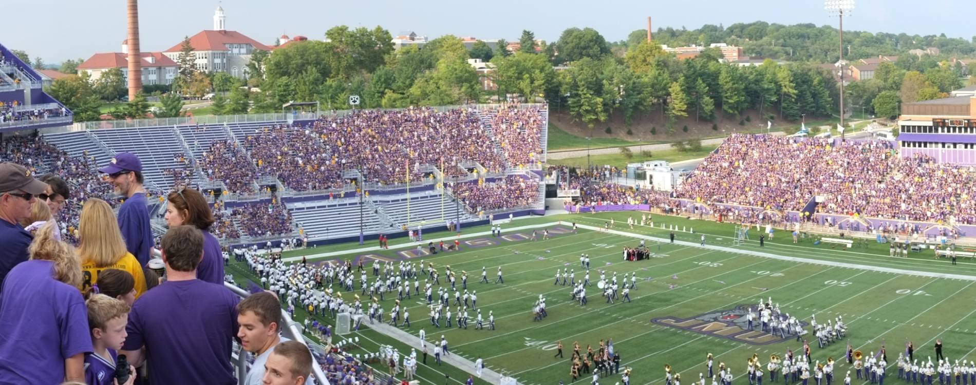 Bridgeforth Stadium is home to the James Madison Dukes college football team