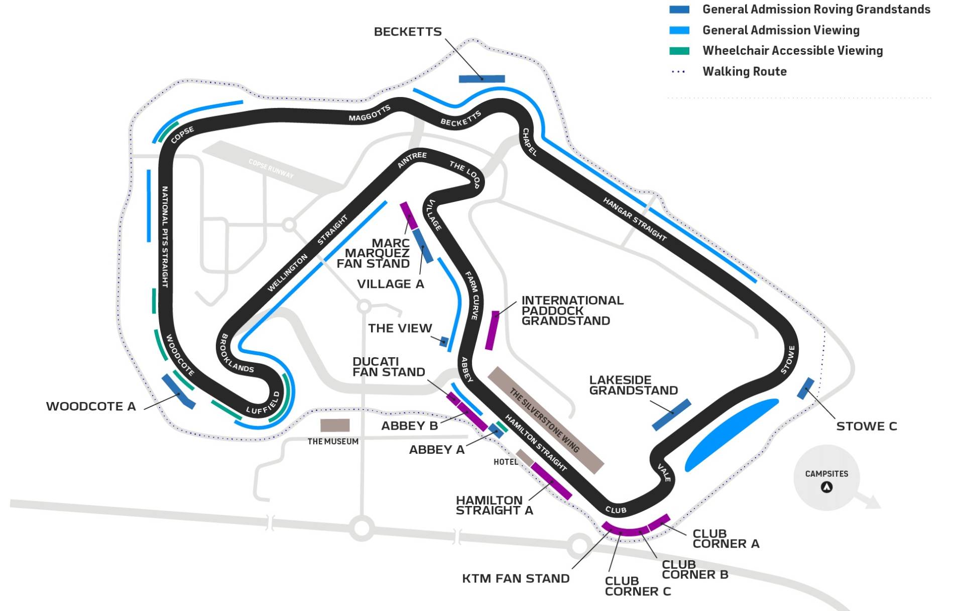 Marc Marquez Fan Stand (Village B) British MotoGP 2325 May 2025