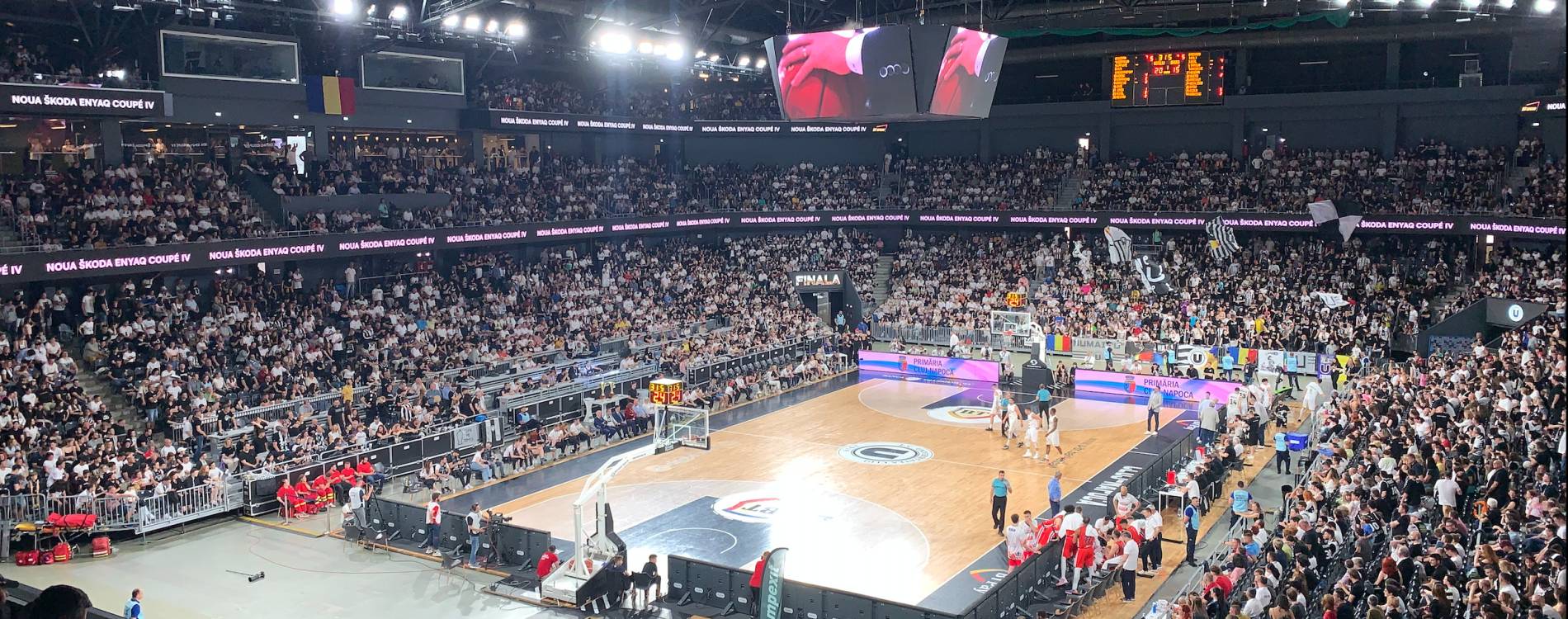 BTarena during Romanian Championship play-off final