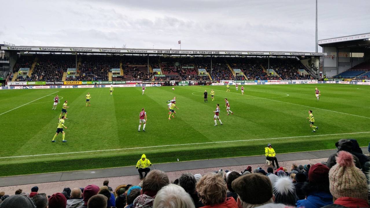 Burnley playing Bournemouth at Turf Moor