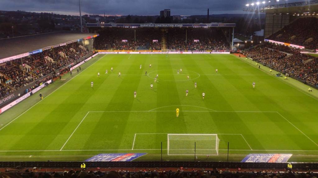 Burnley playing Sheffield United