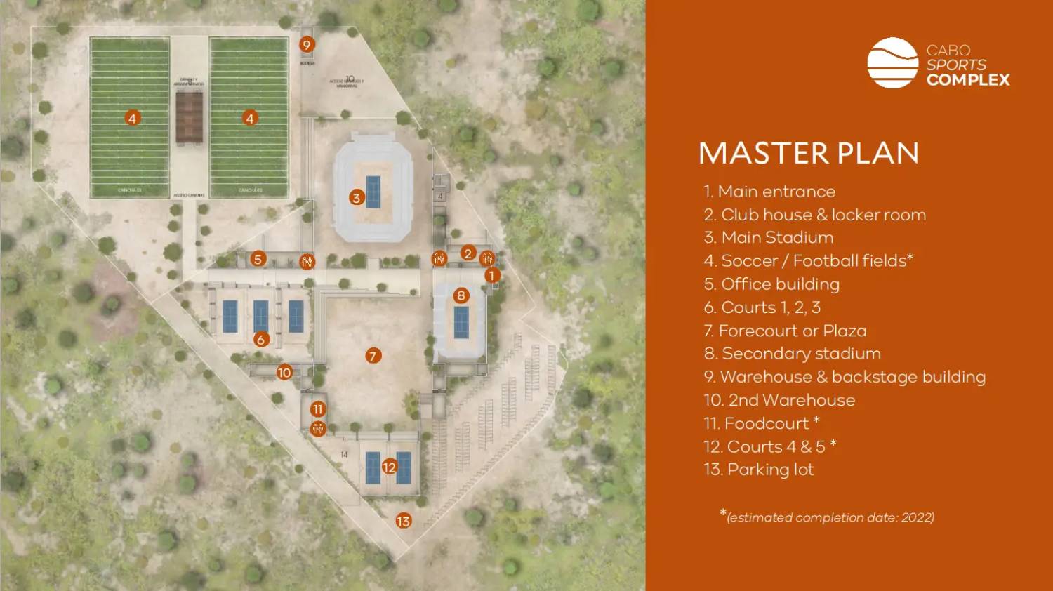 Cabo Sports Complex Map