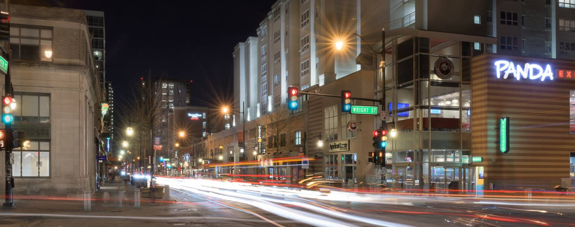 Campustown in Champaign-Urbana