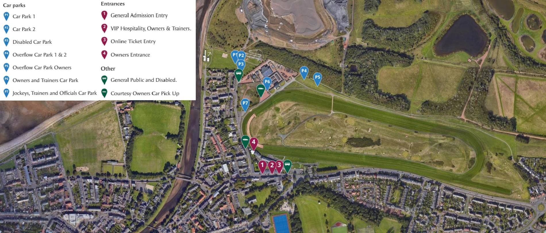 Musselburgh Racecourse Map
