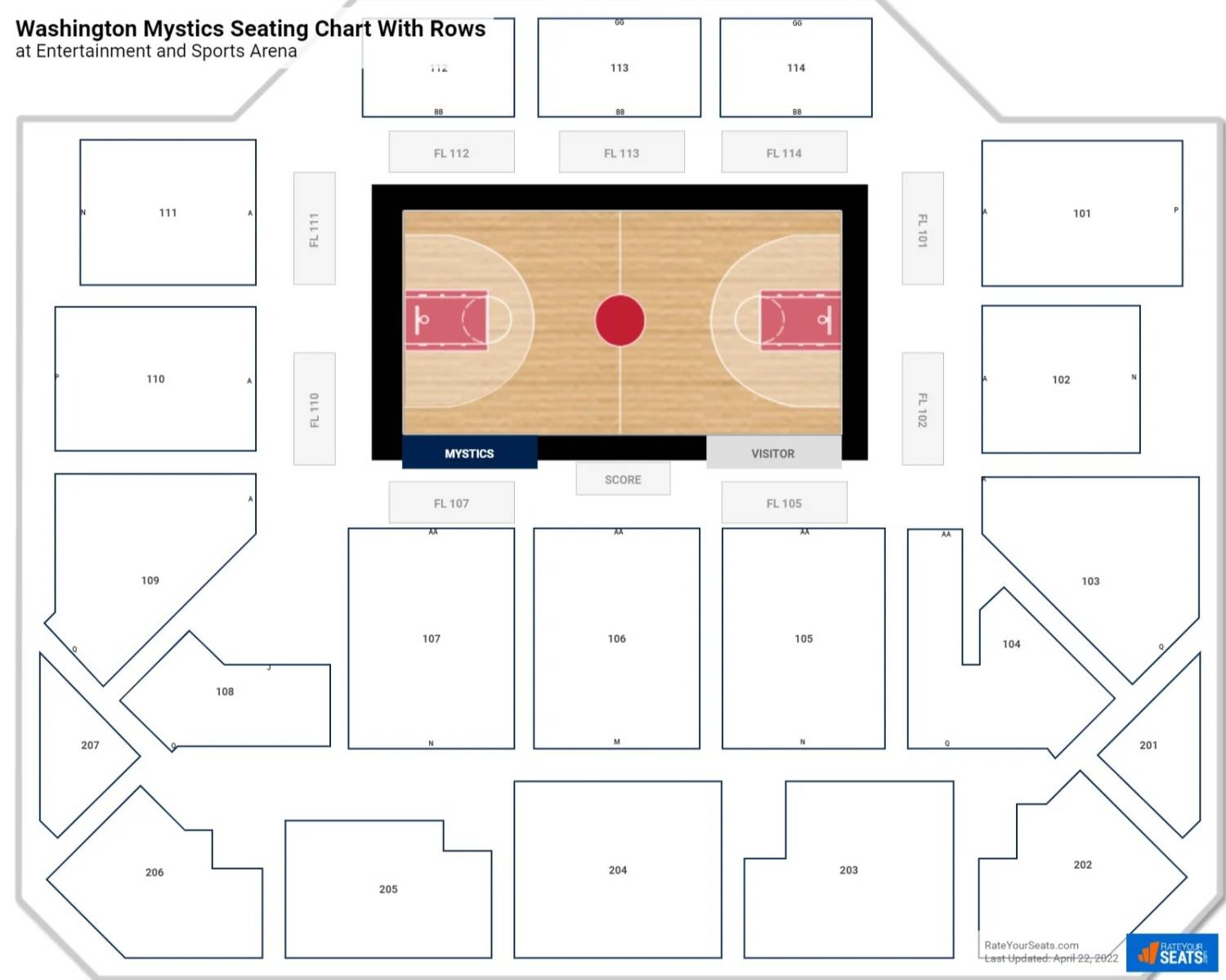 CareFirst Arena Map