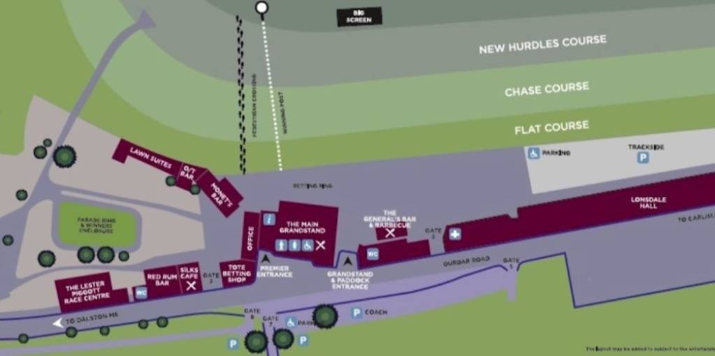 Carlisle Racecourse Map