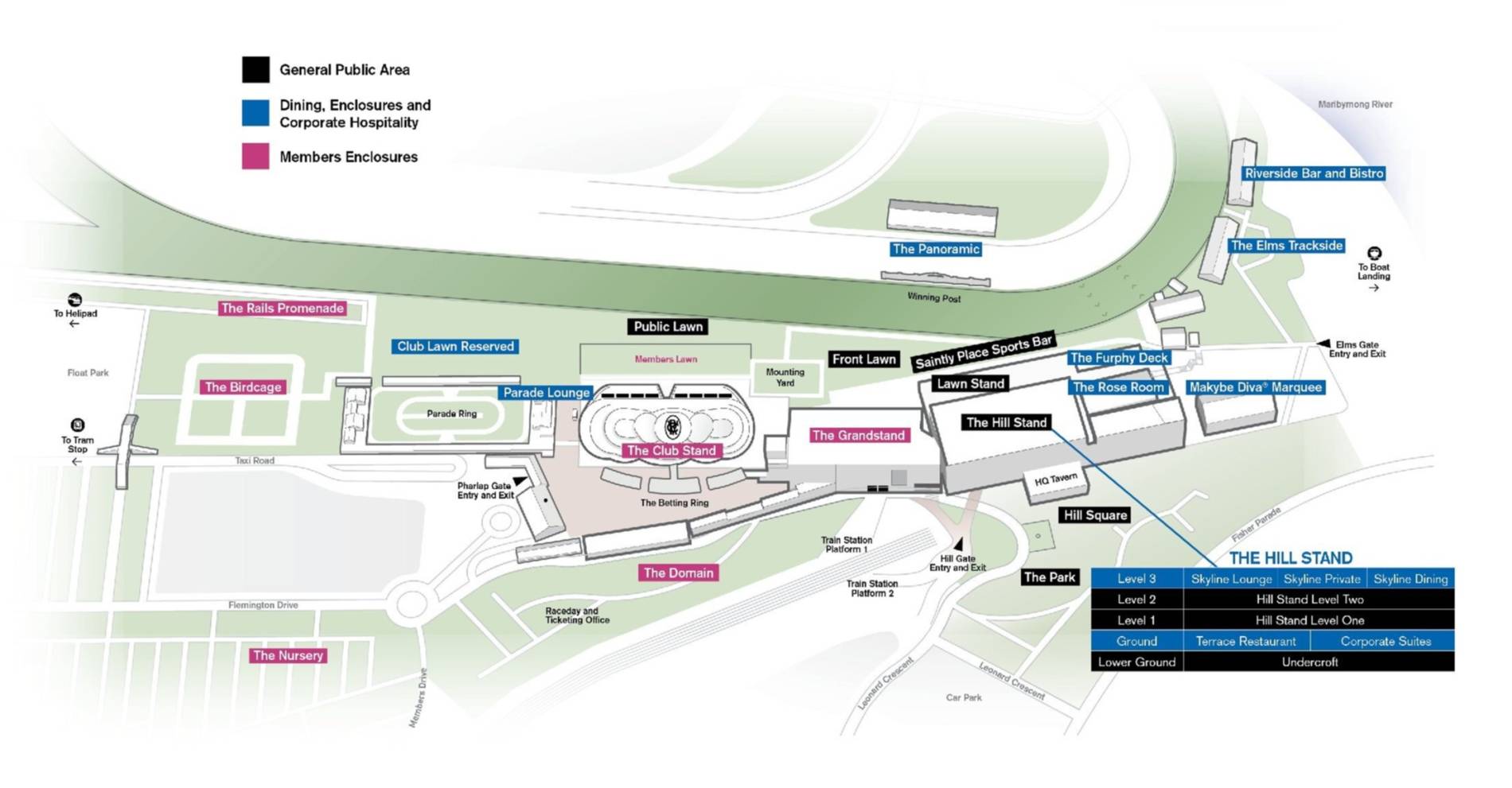 Flemington Racecourse Map
