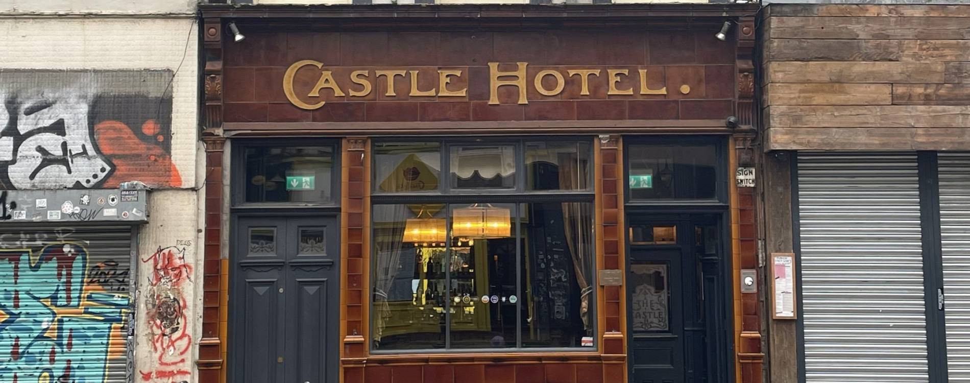 Castle Hotel public house on Oldham Street in Manchester
