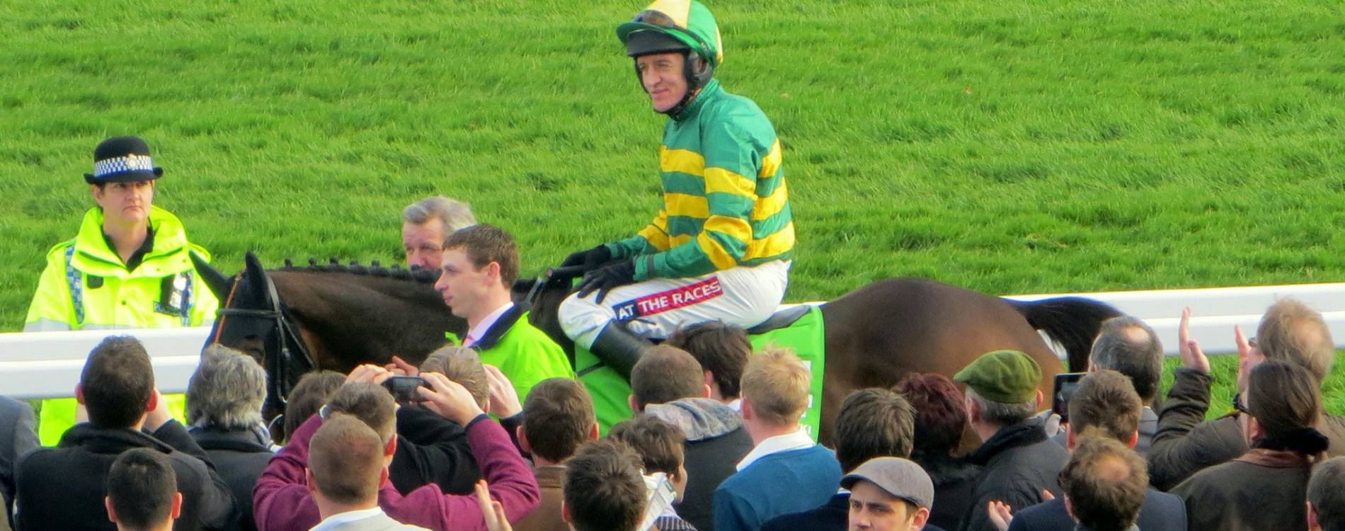 Celebrating at Sandown Park