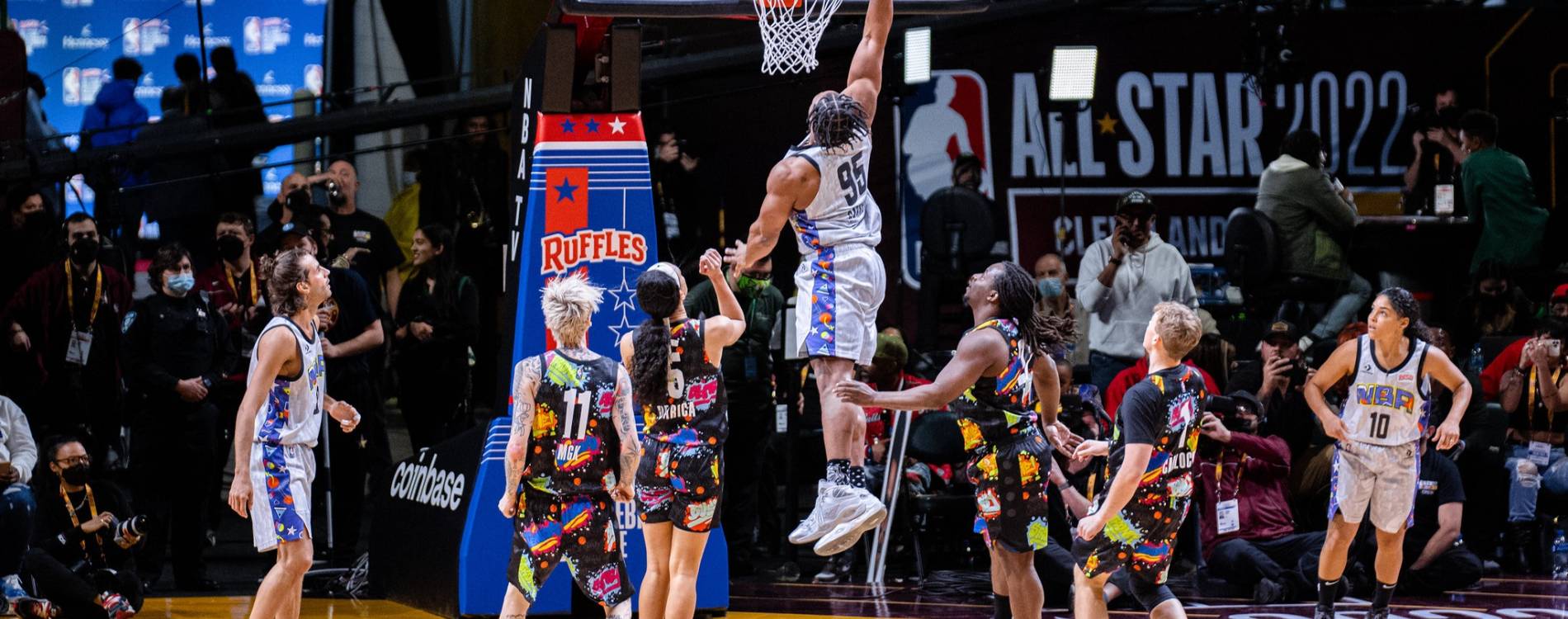 Celebrities compete at the All-Star Weekend