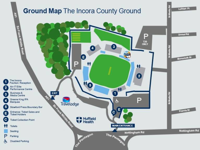 Central Co-op County Ground Map