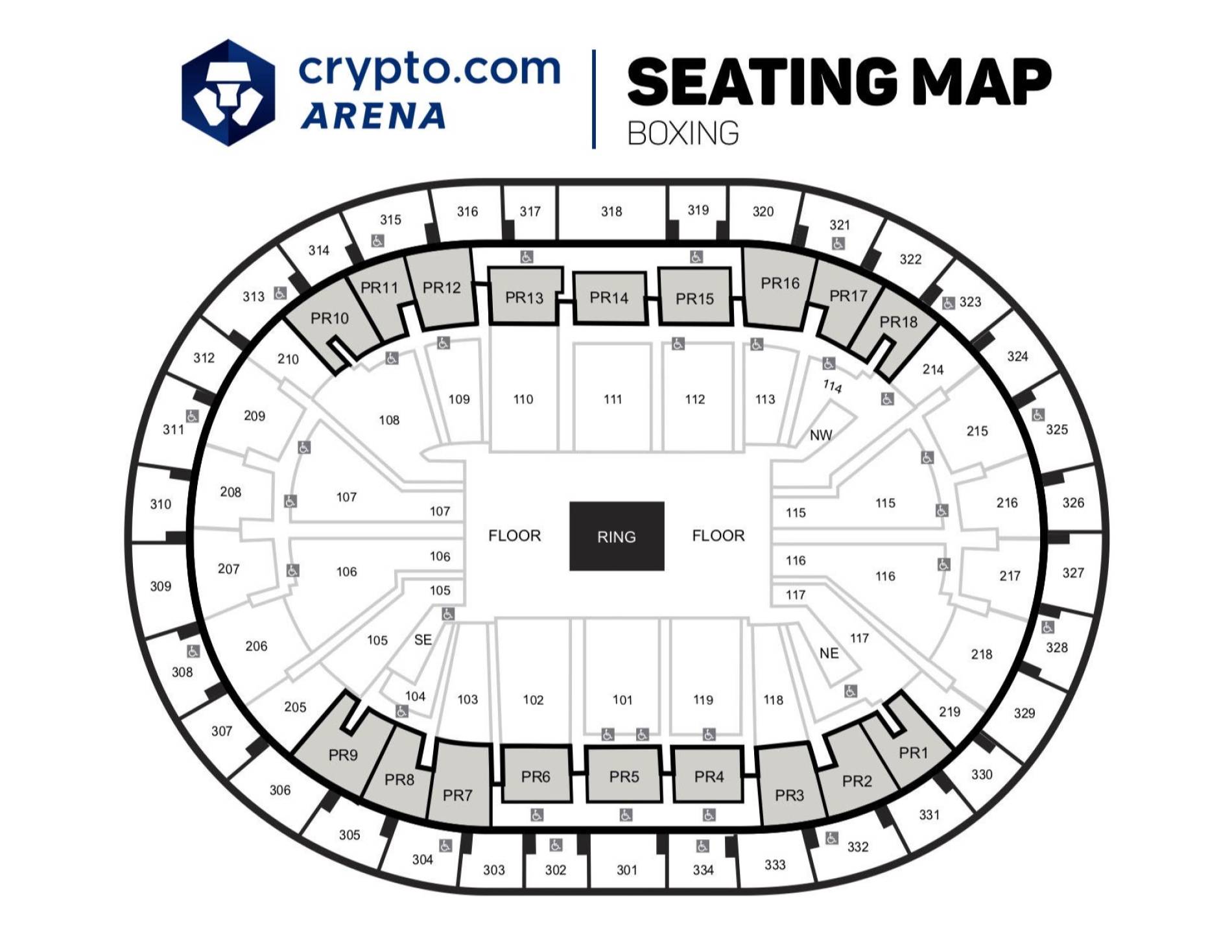 Crypto.com Arena Map