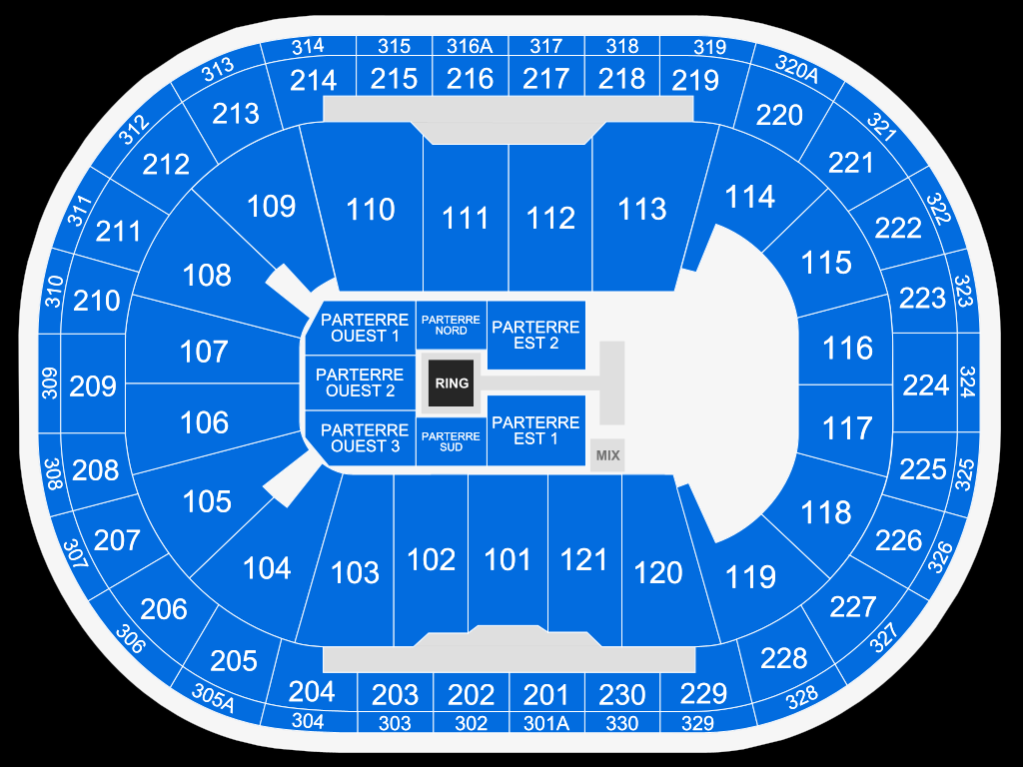 Centre Vidéotron Map