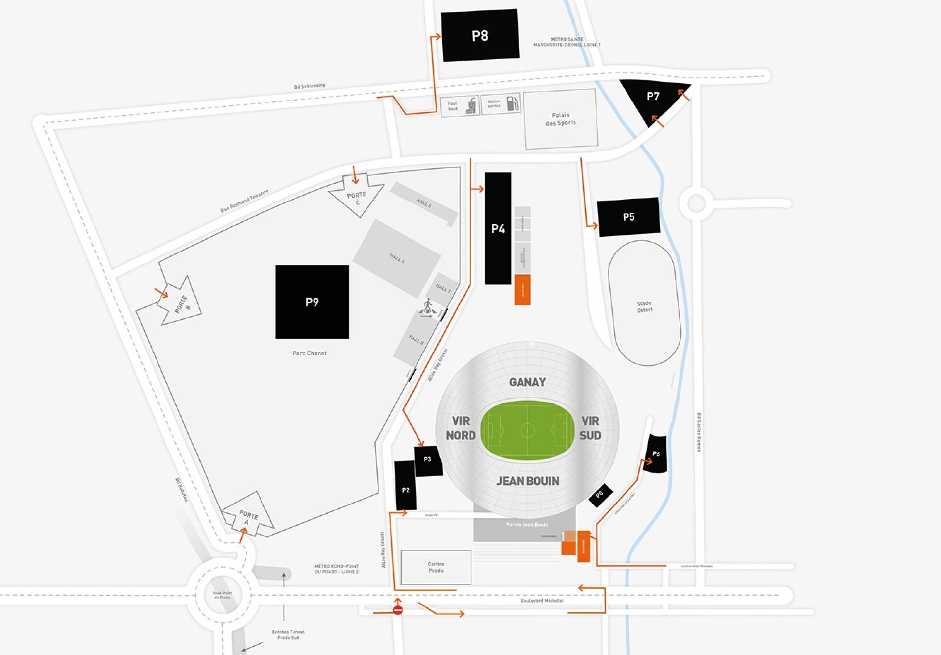 CEPAC Vélodrome Map