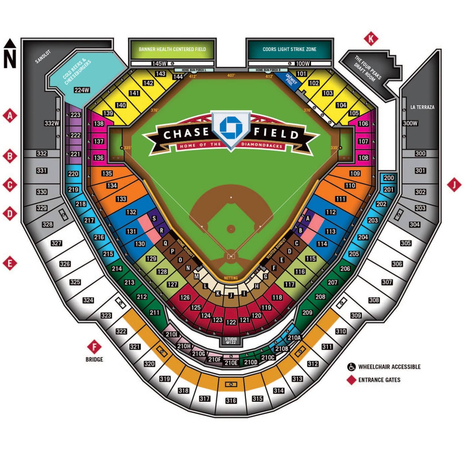 Chase Field Map