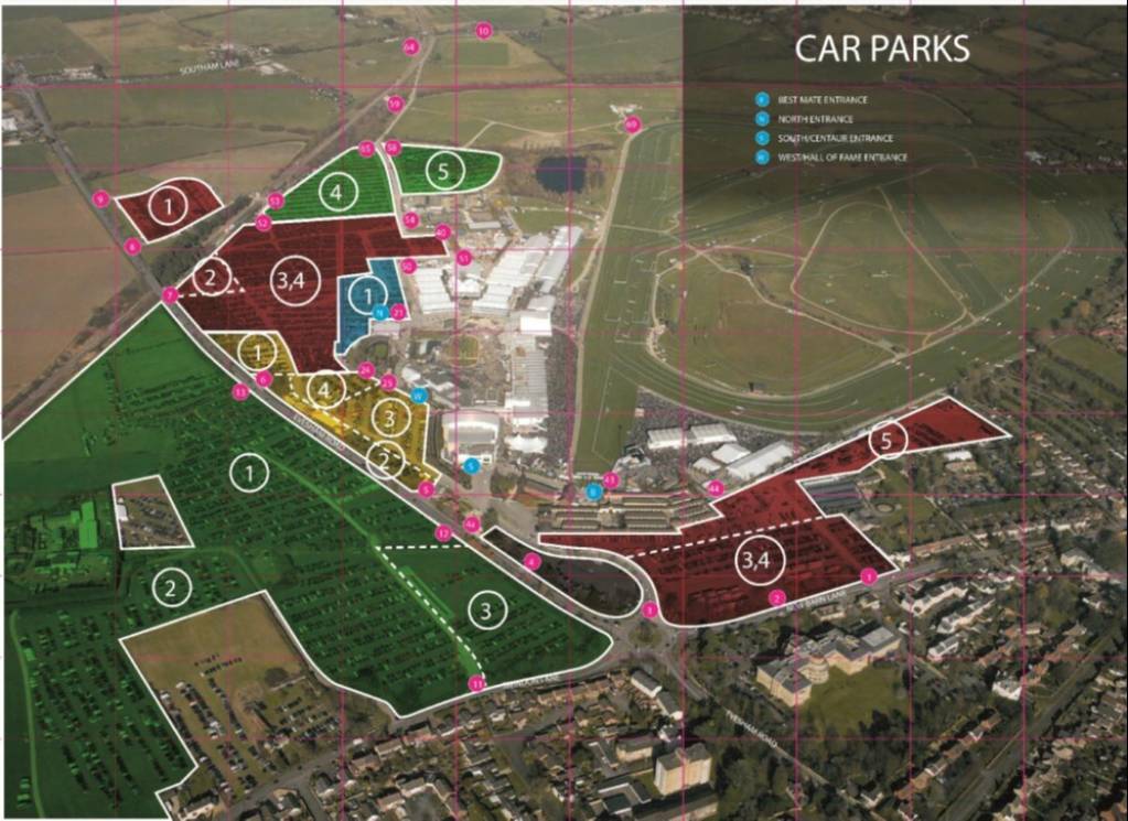 Cheltenham Racecourse Map