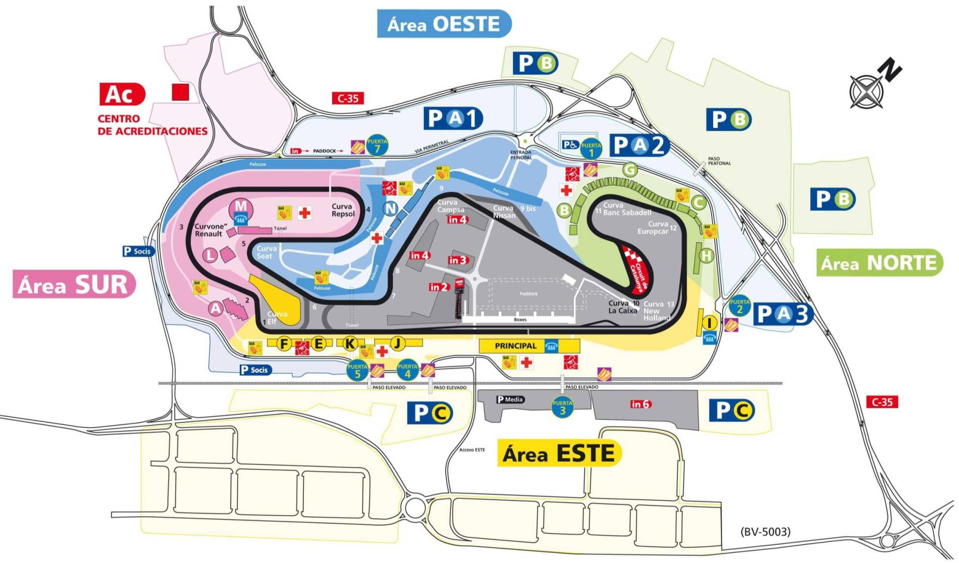 Circuit de Barcelona-Catalunya Map