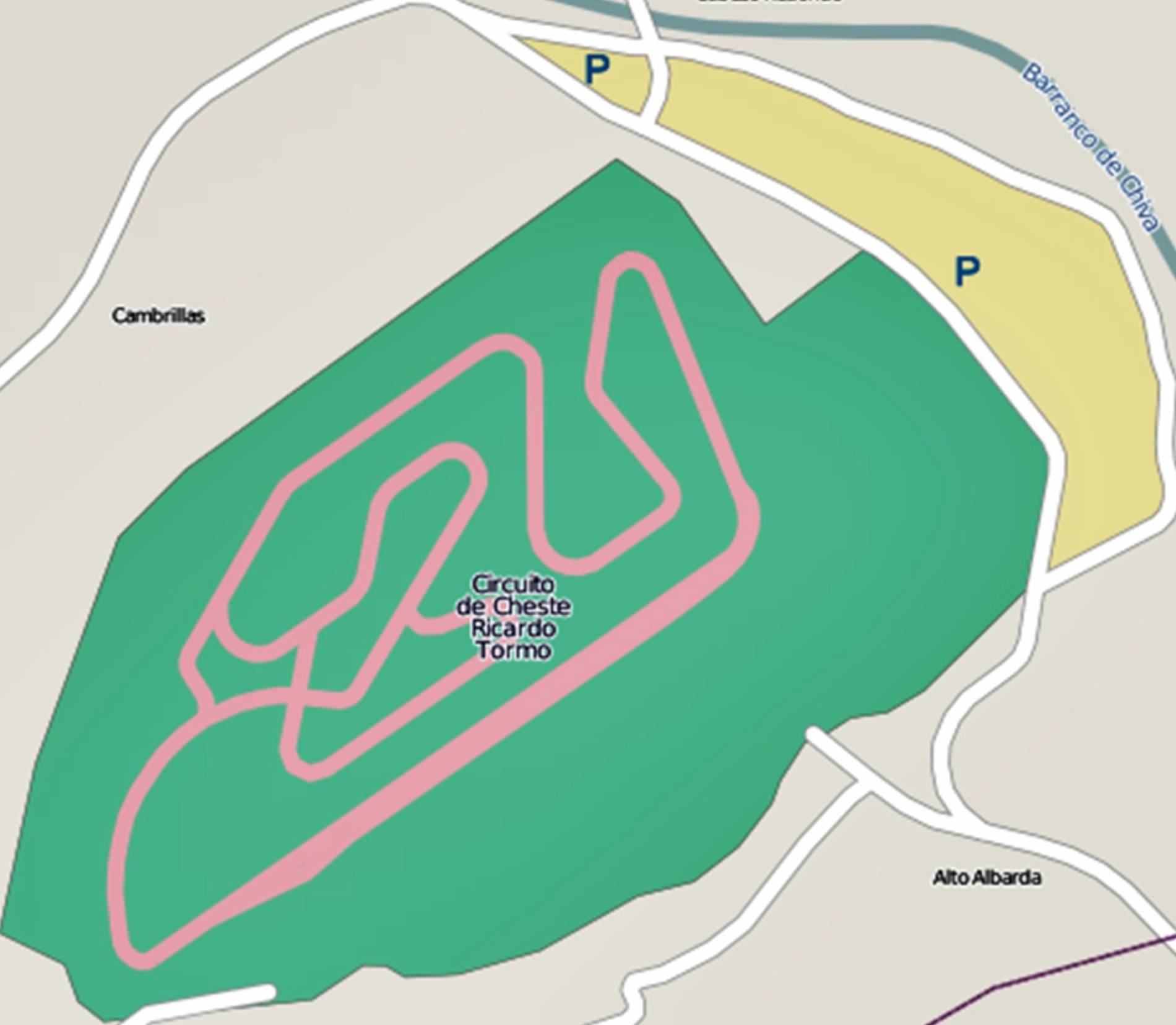 Circuit Ricardo Tormo Map
