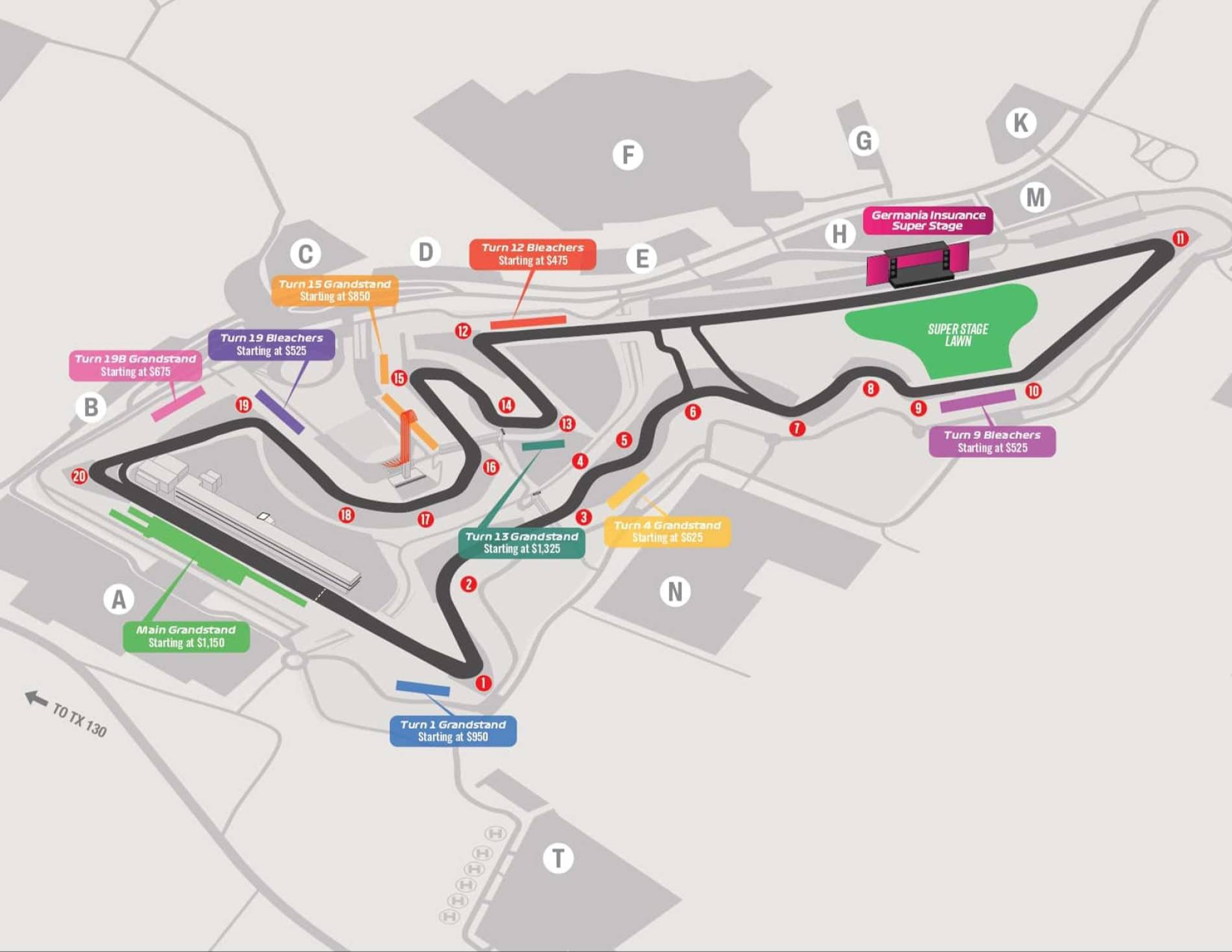 Circuit of the Americas Map